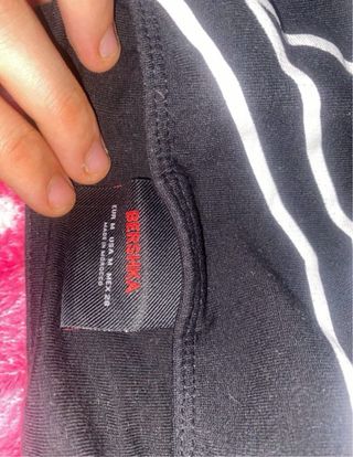 Top Bershka estrella negro talla única
