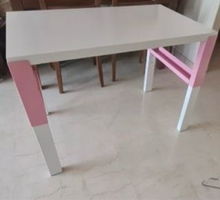 Escritorio Pahl Evolutiva Ikea  Rosa y Blanco
