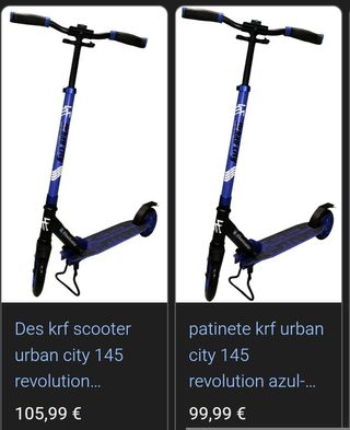 Des Krf Patinete Urban City 145 Revolution Blue/Black