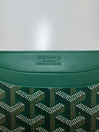 Tarjetero Goyard Verde