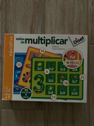 Tablas de Multiplicar Diset Educativa +7