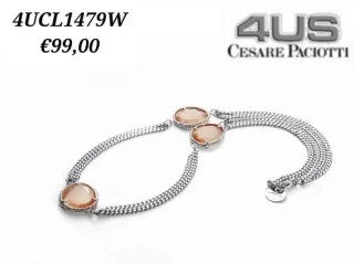 Collana 4US Cesare Paciotti foglia verde