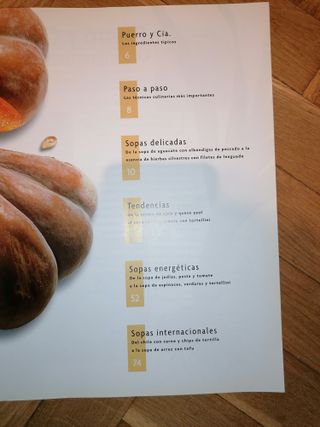 Sopas. libro recetas. Nuevo