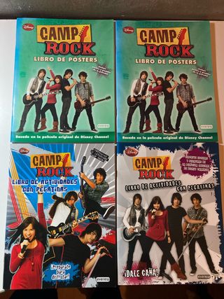 4 Libri con cartoline/poster/adesivi di Camp Rock