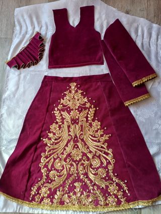 Saya bordada para virgen de 80 a 85 cm ideal