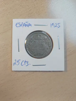 25 céntimos España 1925