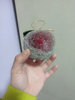 Mele decorative natalizie JT rosse circa 35 PZ.