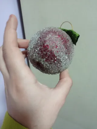 Mele decorative natalizie JT rosse circa 35 PZ.