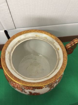 Antico Bruciatore Incenso Giapponese Kutani