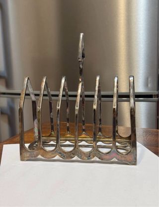 Porta Toast Antico Argentato