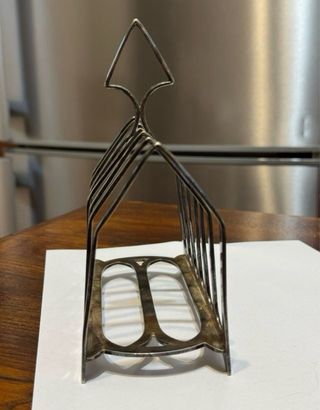 Porta Toast Antico Argentato