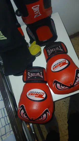 Guantes Boxeo Twins Special Rojos 12OZ