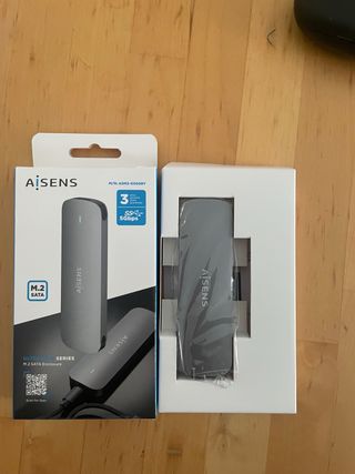 Caja Externa SSD AISENS M.2 SATA USB 3.1 Gris