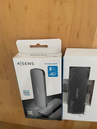 Caja Externa SSD AISENS M.2 SATA USB 3.1 Gris