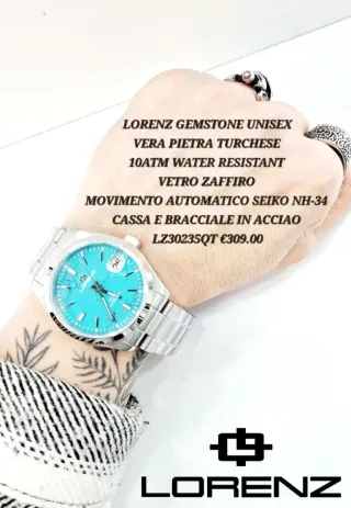 Orologio Lorenz Gemstone Automatico Turchese