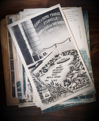 I Guerra Mundial 83 postales francesas 23 escritas