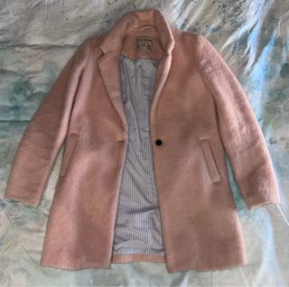 Abrigo borreguito rosa Pull&Bear Talla S