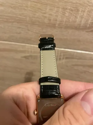 Reloj Cartier Dorado y Negro