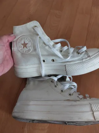 Converse Beige/Blanco Talla 38