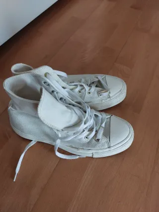 Converse Beige/Blanco Talla 38