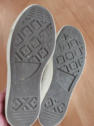 Converse Beige/Blanco Talla 38