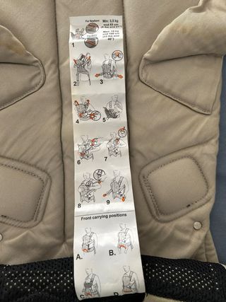 Mochila Portabebés Babybjörn Beige