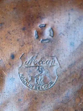 Antiguo cubo de Carbón Belga + Set de Chimenea