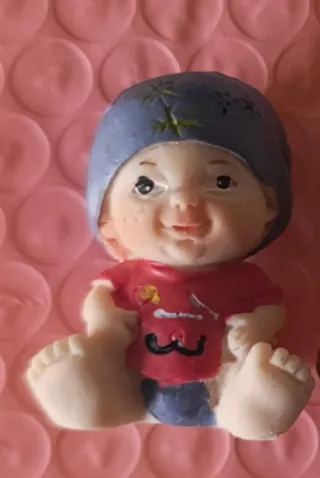 Figura bebé pelón Camilo. Bebes del roscón del Día