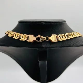 CADENA TIPO CARTIER TIGRE, Hueca. Oro 18k.