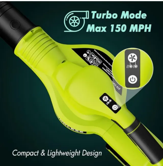 Soplador de hojas 21V con 2 baterías