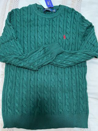 Jersey Polo Ralph Lauren Verde Trenzado