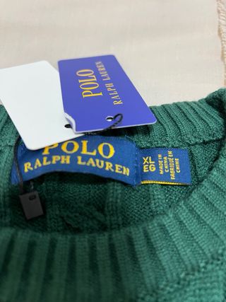 Jersey Polo Ralph Lauren Verde Trenzado