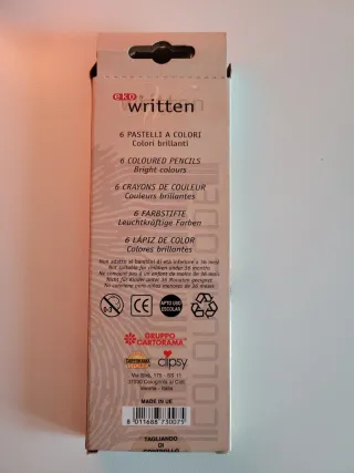 6 Pastelli colorati eko written JUMBO