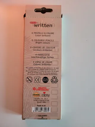 6 Pastelli colorati eko written JUMBO