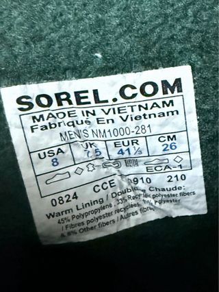 Botas Sorel Caribou Talla 41.5