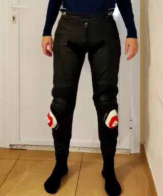 Pantalón moto mujer piel rev'it Racing M 38