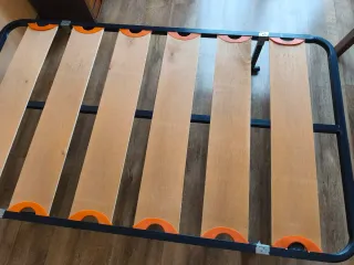 Colchón y canapé de tela