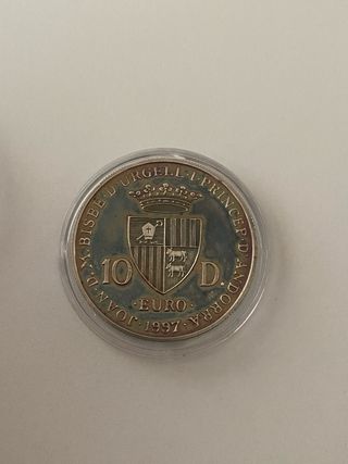 Moneda 10 Diners Plata Andorra 1997