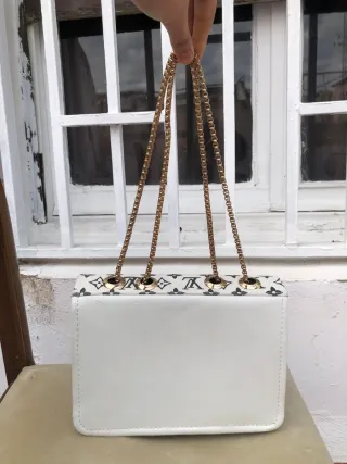 Bolso Louis Vuitton Blanco y Dorado