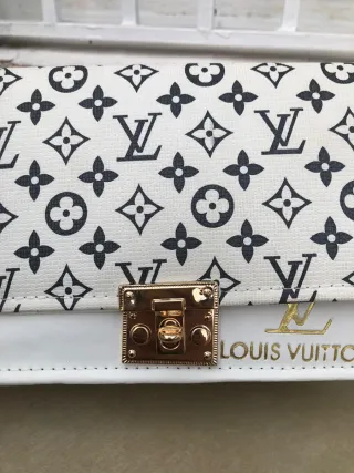 Bolso Louis Vuitton Blanco y Dorado