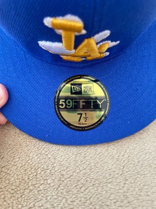 Gorra New Era 59FIFTY LA Azul y Dorado