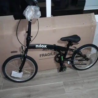 Bicicleta Plegable Nilox Negra