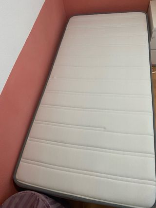 Cama canapé 150x90 con colchón y forro anti ácaro