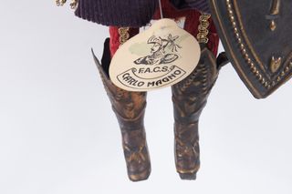 Carlo Magno pupo siciliano artigian. Patania 40cm