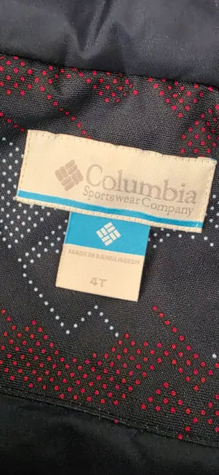 Traje de esquí Columbia infantil talla 4 años