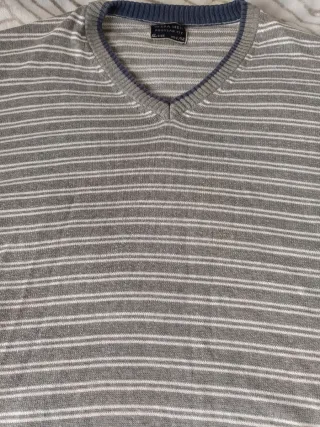 Jersey Sfera Rayas Hombre Gris