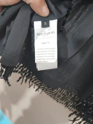 Falda Rochas lentejuelas negra Talla M