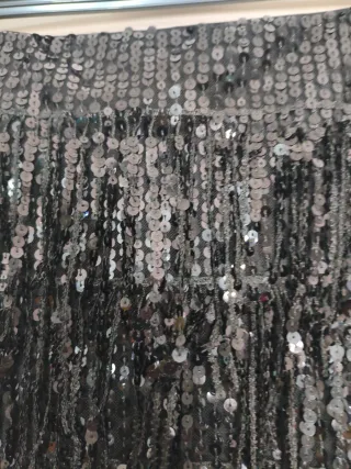 Falda Rochas lentejuelas negra Talla M