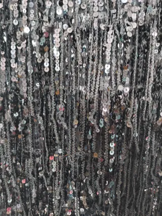 Falda Rochas lentejuelas negra Talla M