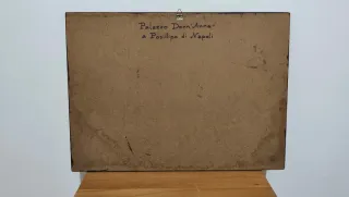 Pregiata stampa di un acquerello di Napoli